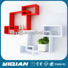 Modern High Gloss Home Decor Shelf Wall Decorative Cube Shelf Bathroom Shelf
